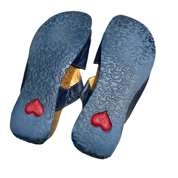 THINK! MIZZI FACE LEATHER SANDALS SIZE 39 EU US 8.5 In Dark Gray - Picture 4 of 4